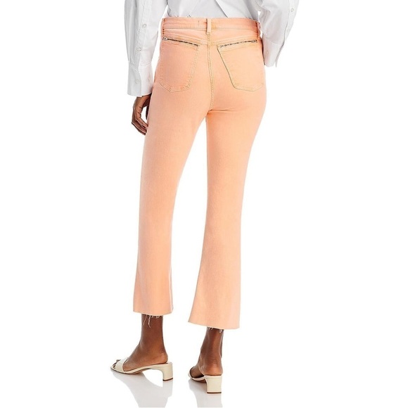 7 For All Mankind Luxe Vintage Tab High Waist Slim Kick Cut Hem Jeans Size 25 - Picture 2 of 12